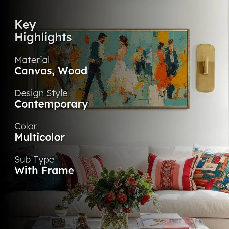 Rhythma Canvas Wall Painting With Frame media 2