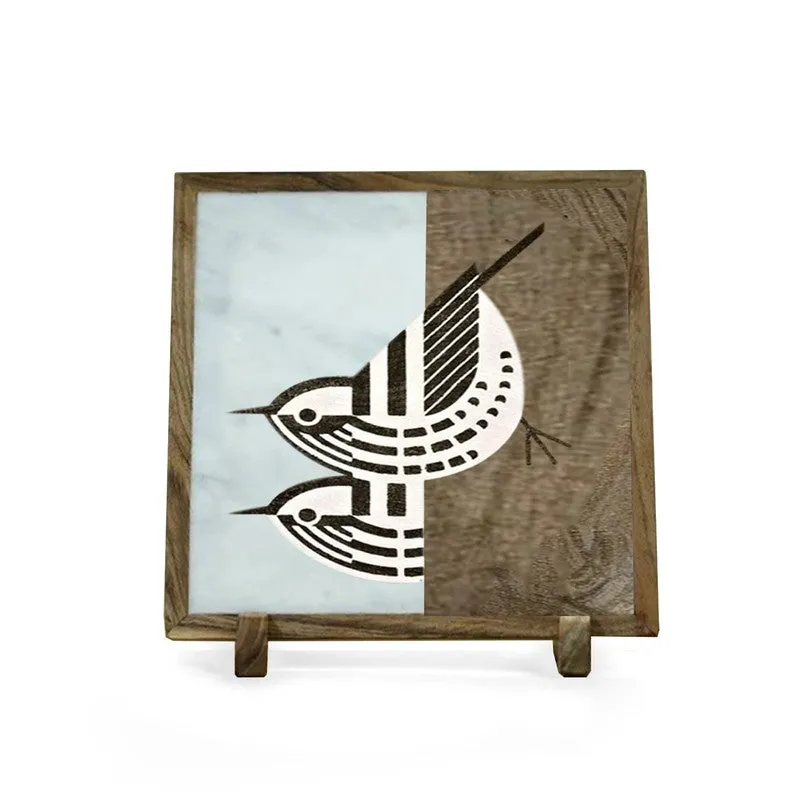 Whispering Birds Marble Showpiece media 3