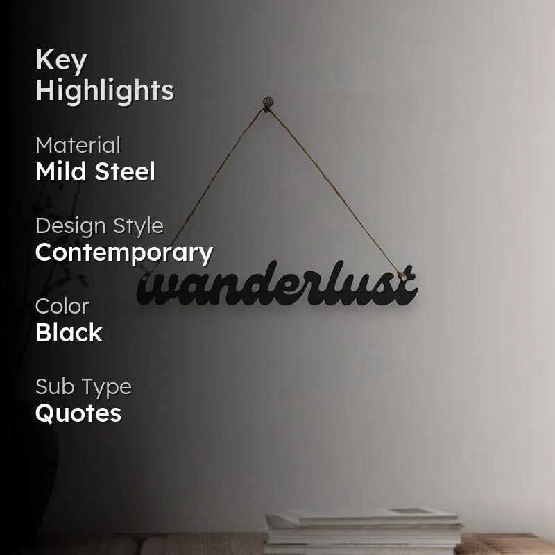 Wanderlust Mild Steel Wall Accent media 2