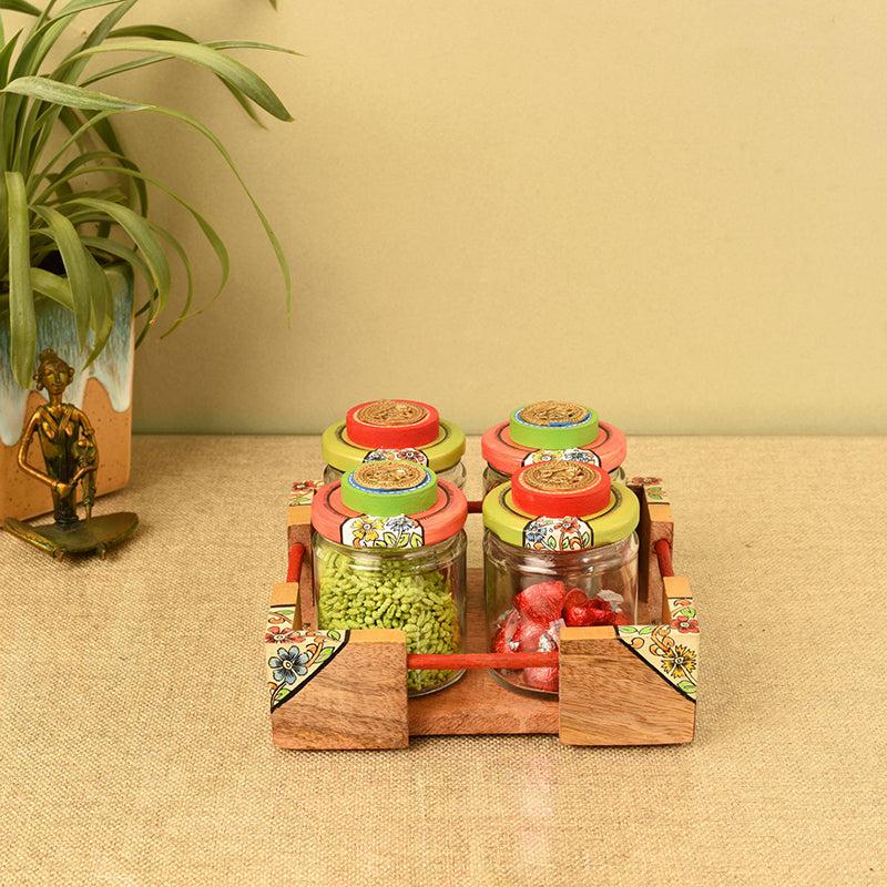 Ritubhedha Jar Set With Tray - Five Piece Set