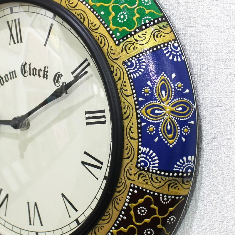 Calyra Brass Analog Wall Clock media 7