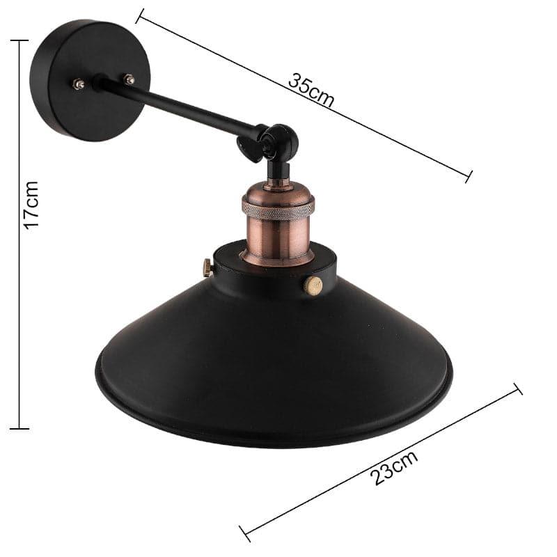 Avena Cone Metal Wall Lamp - Copper media 7
