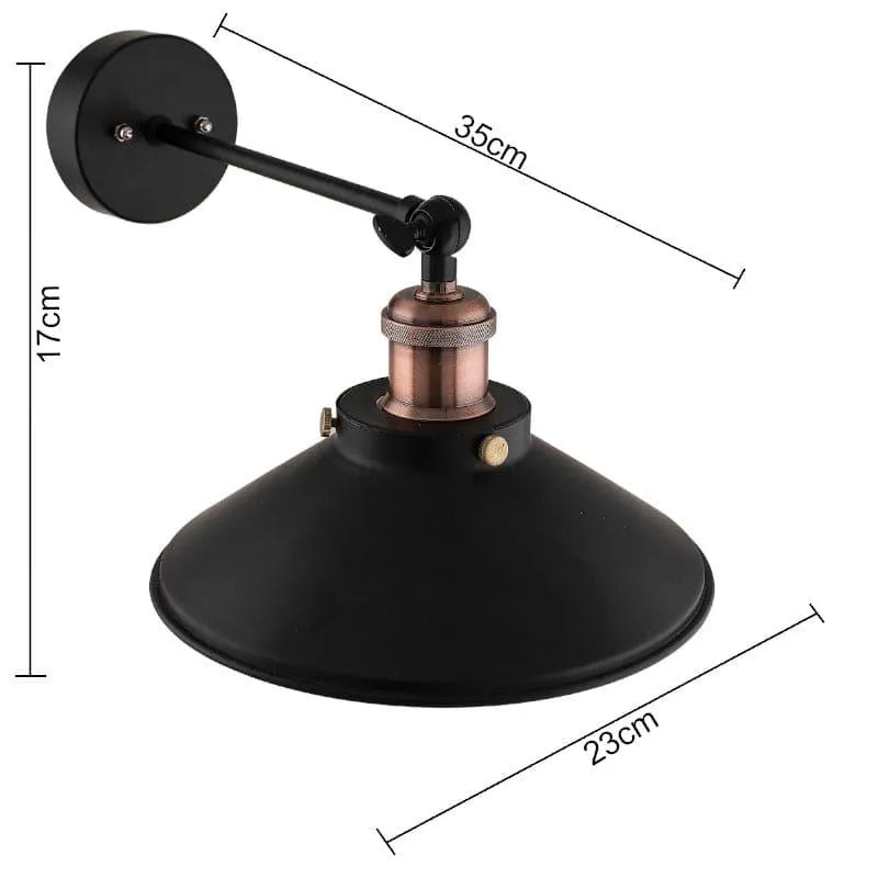 Avena Cone Metal Wall Lamp - Copper media 7