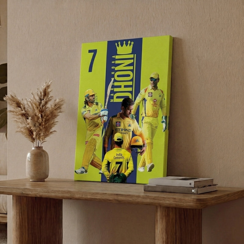 Dhoni Canvas Wall Art