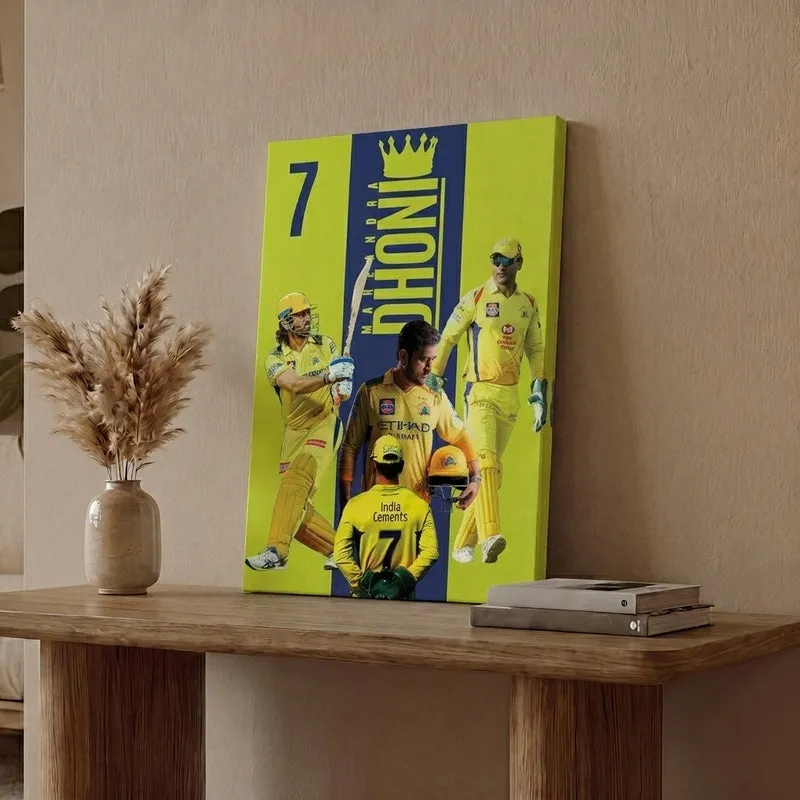 Dhoni Canvas Wall Art media 1