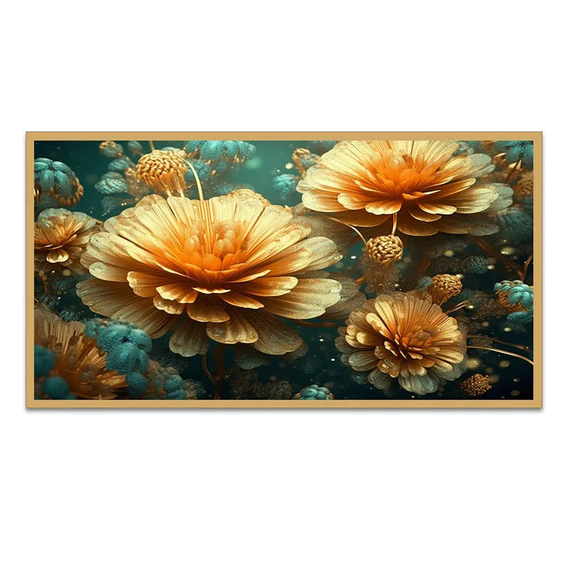 Luna Petals Floral Canvas Wall Painting media 3