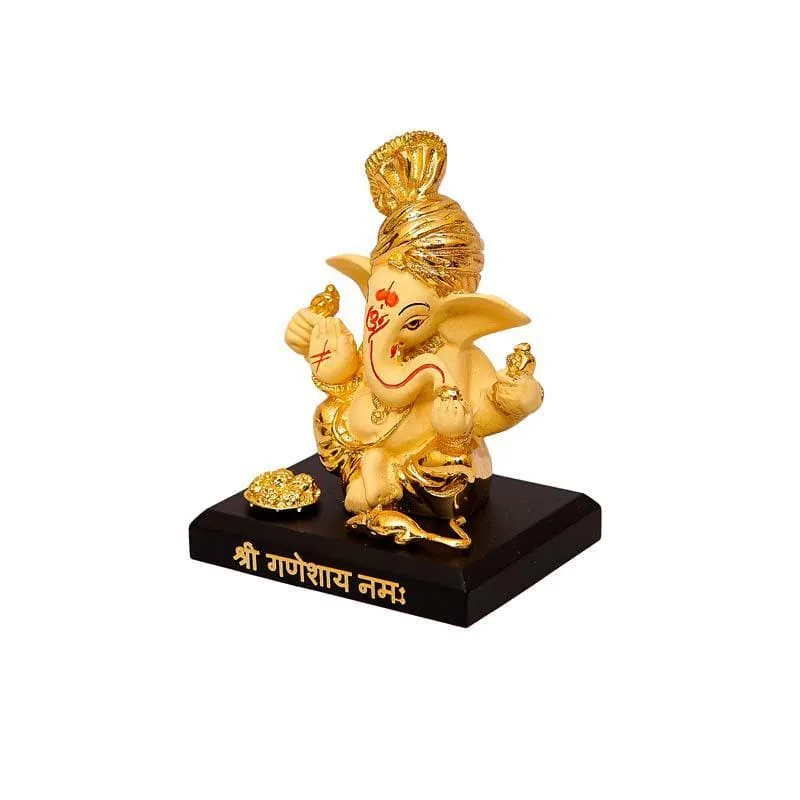 Vakratunda Idol- Yellow/Gold media 4