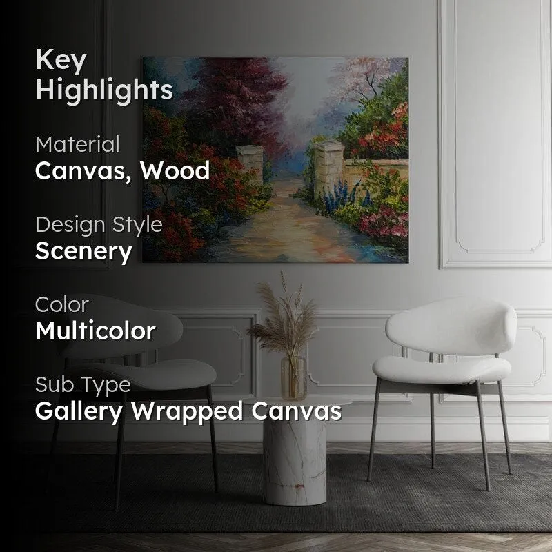 That House Near The Sea Canvas Wall Painting - Gallery Wrap media 2