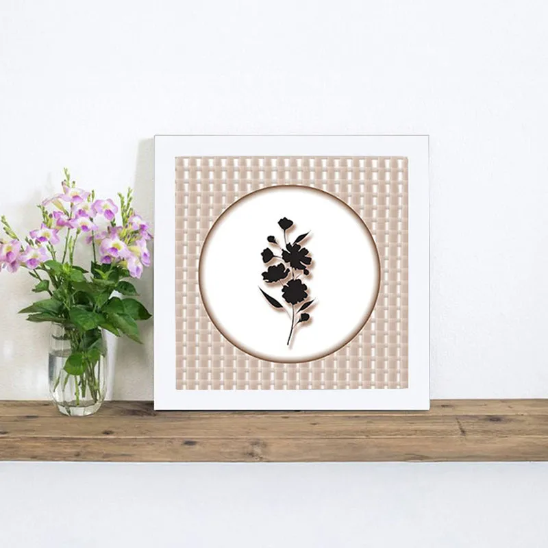 Botanica Silhouette Wall Art with White Frame media 1