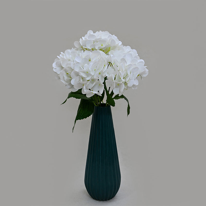 Faux Everlasting Hydrangea Flower Stick - White media 4