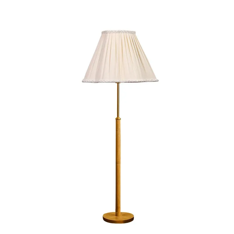 Sunset Glow Wooden Floor Lamp - White media 5