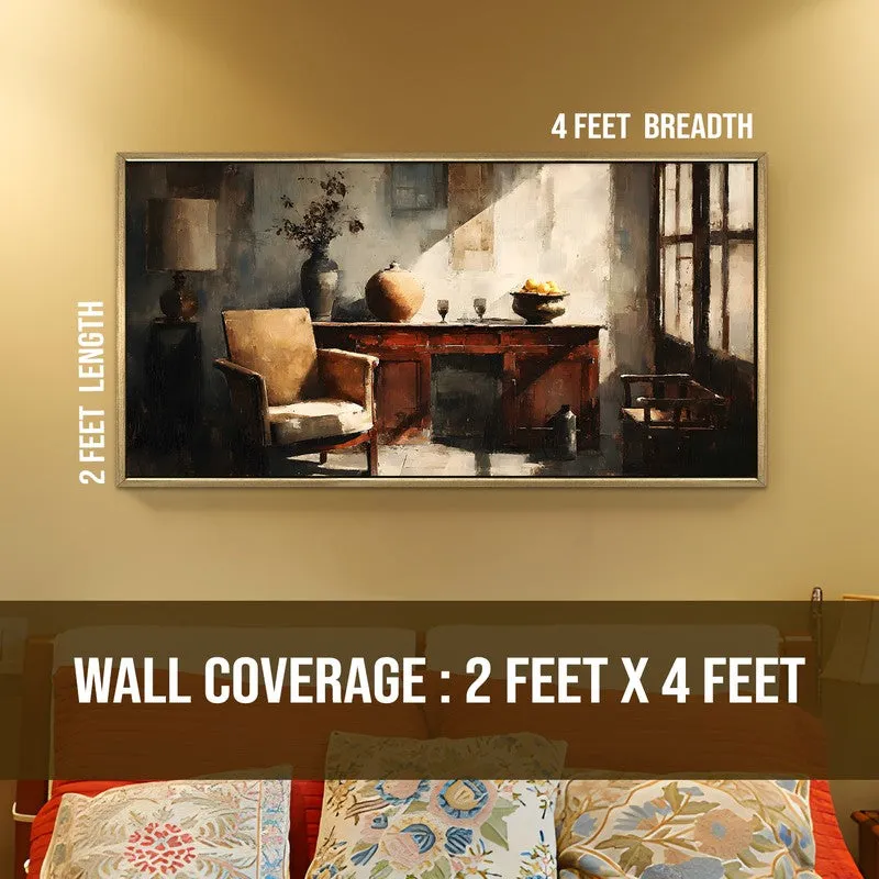 Timeless Calm Canvas Wall Painting With Frame media 8
