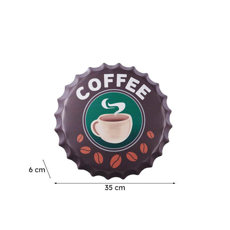 Coffee Bottle Cap Metal Wall Accent media 8