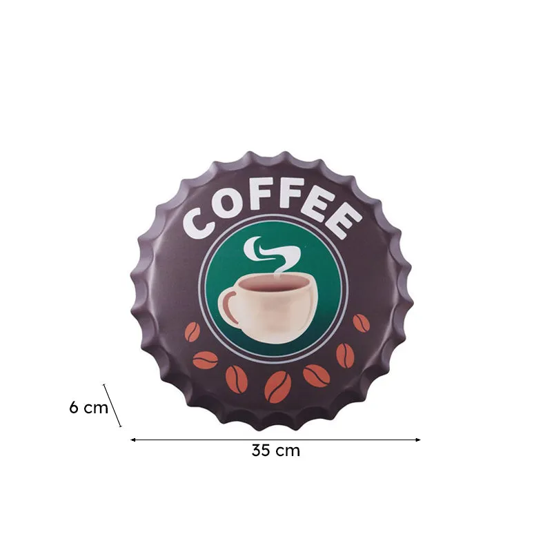 Coffee Bottle Cap Metal Wall Accent media 8