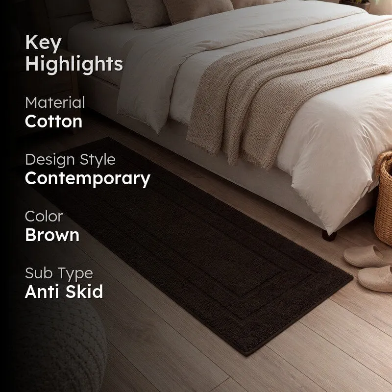 PureStep Cotton Runner Rug - Brown media 2