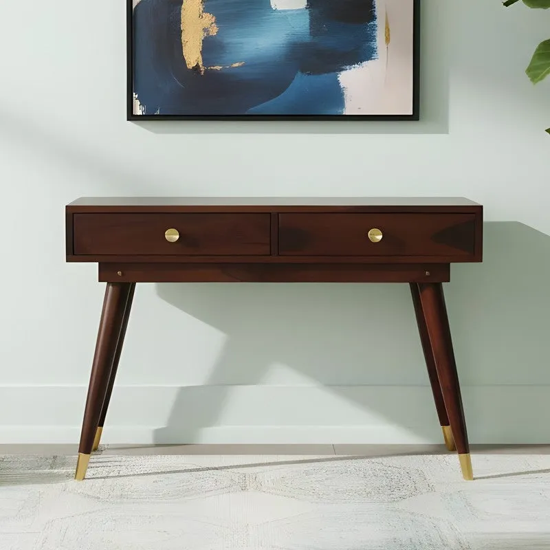 Wavro Sheesham Wooden Table - Brown media 1