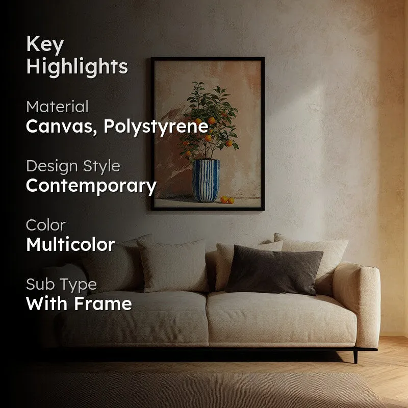 Florava Canvas Wall Painting With Black Frame media 2