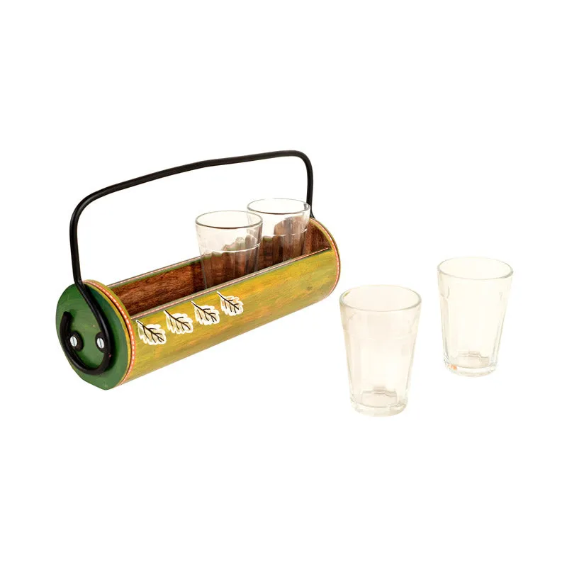 Sarish Glass With Holder (85 ML Each) - Five Piece Set media 5