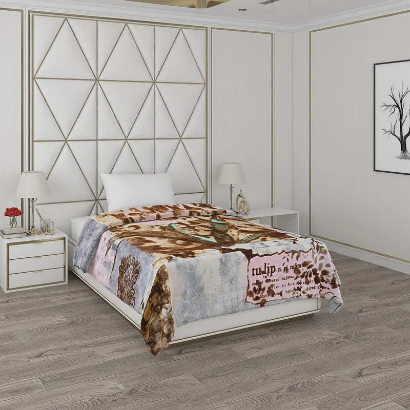 Monte Carlo Tulip Whispers Blanket - 1000 GSM media 1