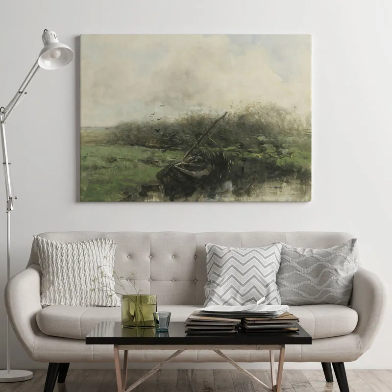 Misty Lakeside Wood Wall Art media 4