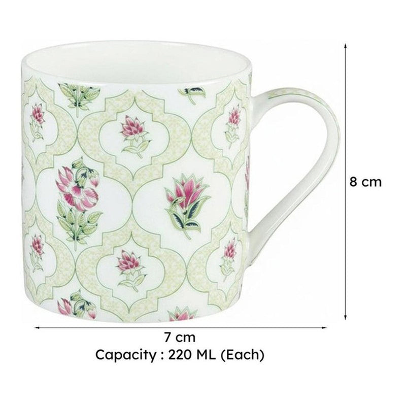 India Circus Petal Perfection Tea Cups (220 mL Each) - Set Of Six media 8