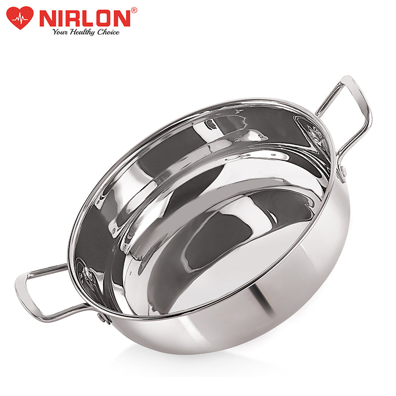 Nirlon Stainless Steel Kadhai (4100 mL) - 10 Inches image 4