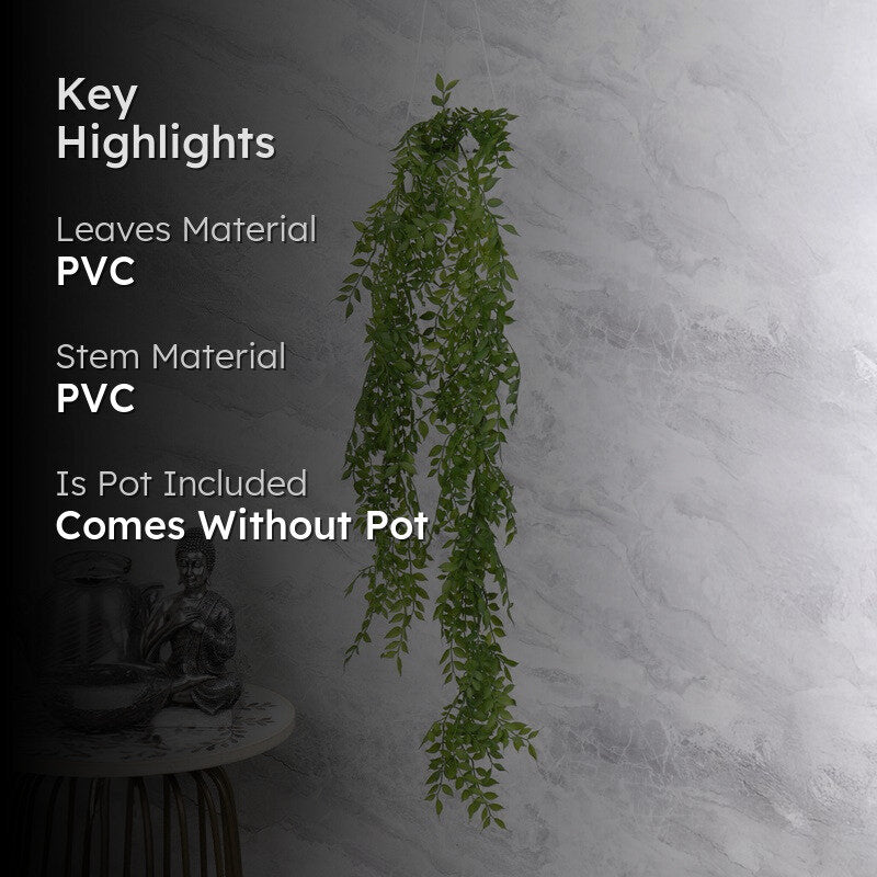Botaniq Artificial Indoor Hanging Plants - 3 Feet media 2