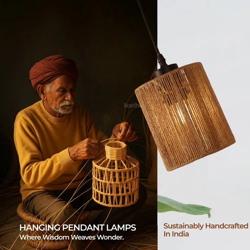 Velrion Raffia Pendant Ceiling Lamp media 5