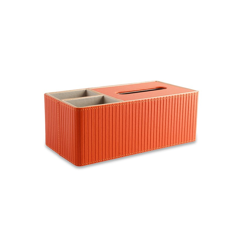 AarviDecor Velour Edge Faux Leather Tissue Holder media 3