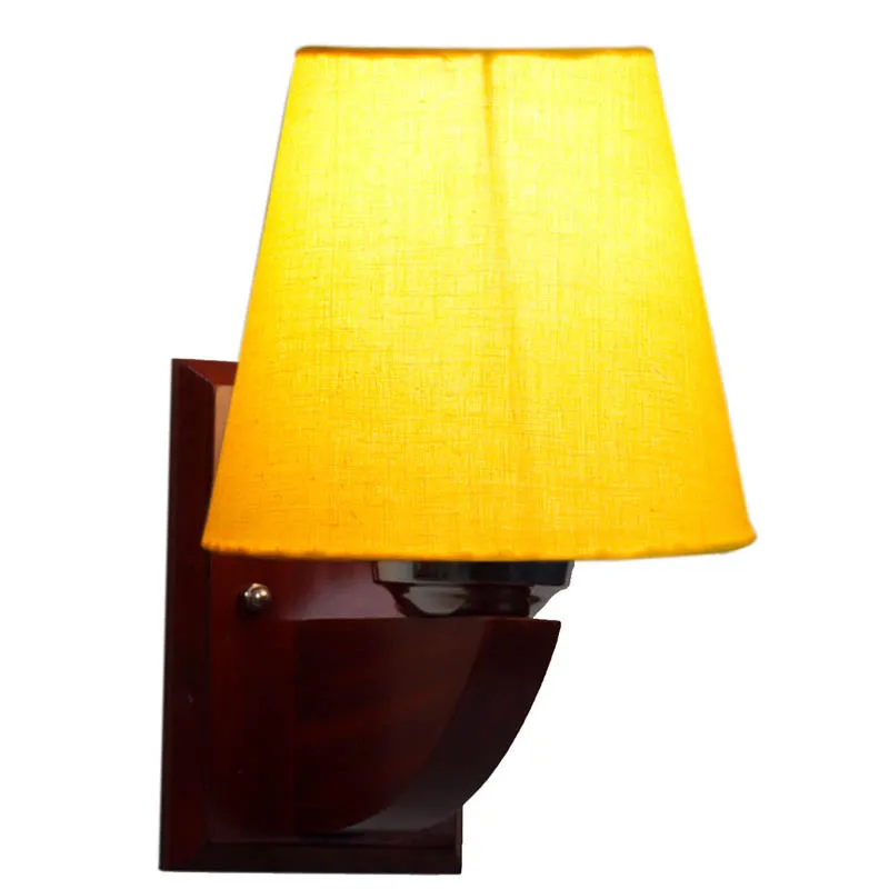 Flickery Conical Wooden Wall Lamp media 4