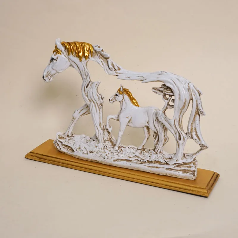 The Stallion Duo Resin Show Piece media 3