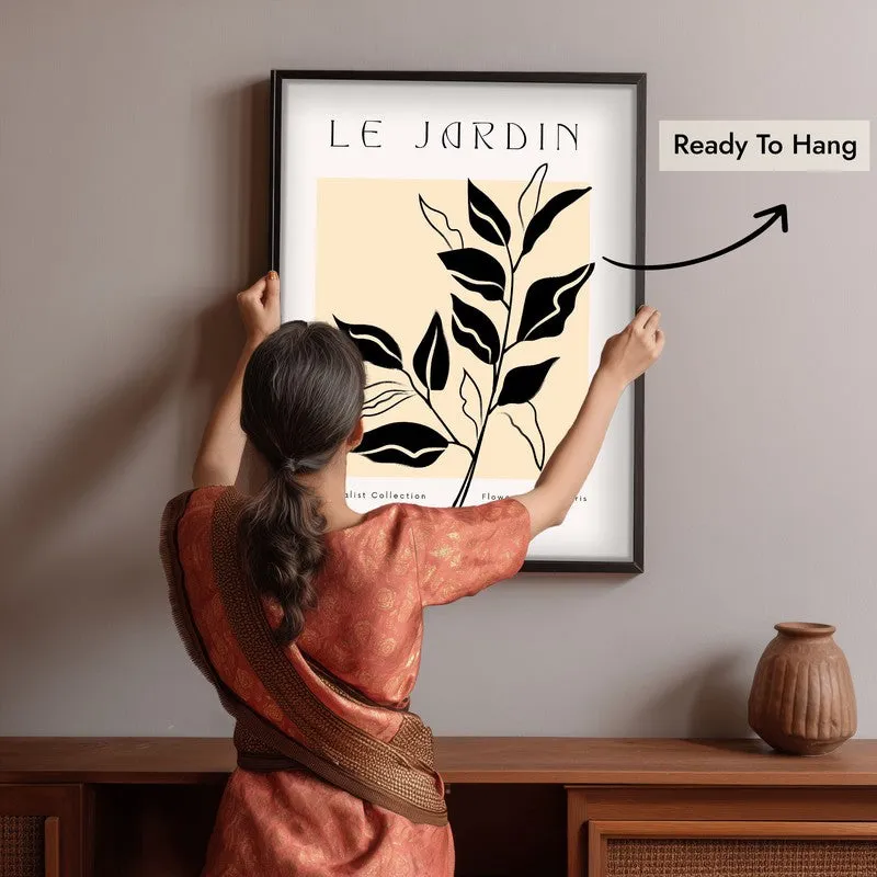 Foliage Canvas Wall Painting With Black Frame media 6