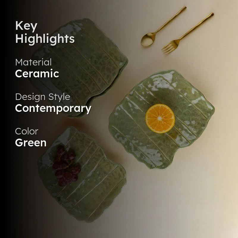 Pistachio Peel Ceramic Platter media 2
