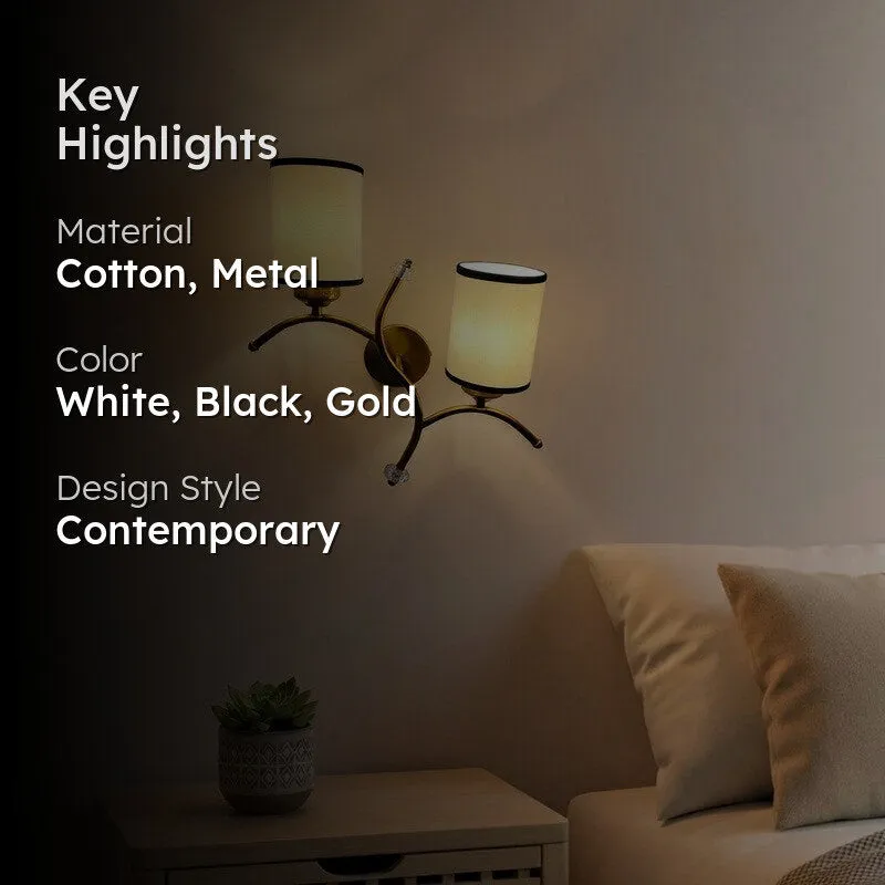 LumiBranch Dual Cotton Wall Lamp - White media 2