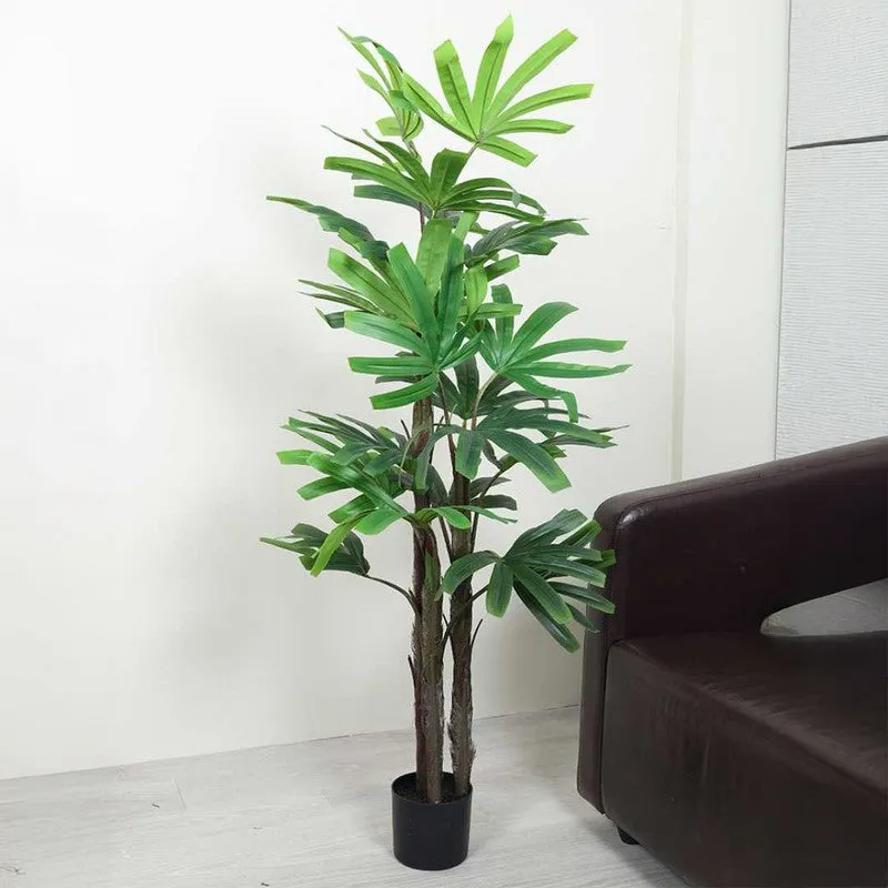 Artificial Rhapis Palm Plant Without Pot - 4.9 Feet media 3