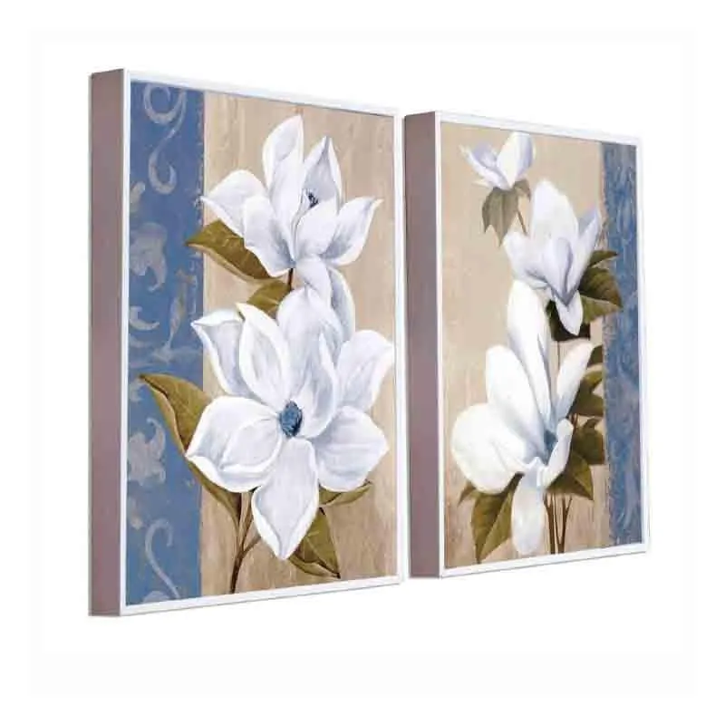 Pristine Blooms Canvas Wall Art - Set Of Two media 4