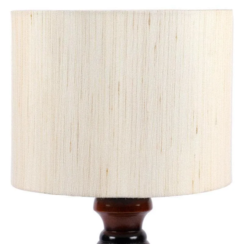 Vera Cassini Fabric Table Lamp - White,Brown media 5
