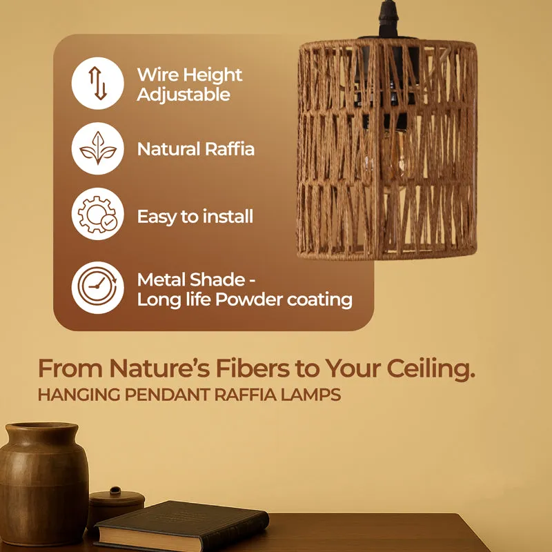 LumeRay HandWoven Rattan Ceiling Lamp media 6