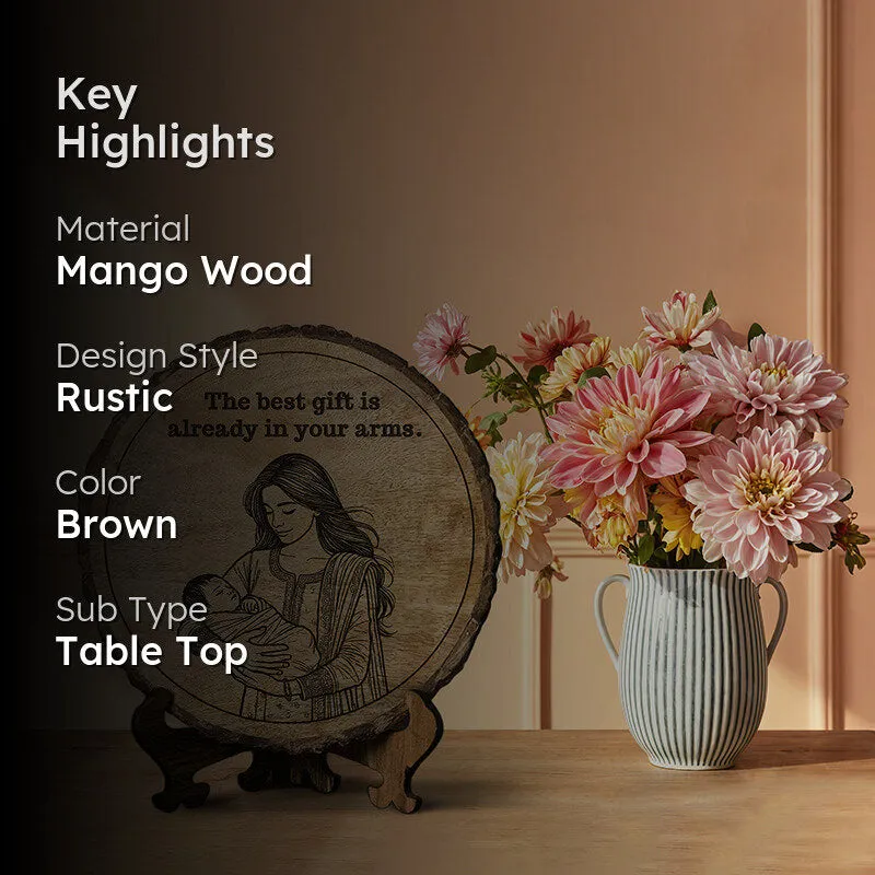 The Best Gift Wood Showpiece - Round media 2