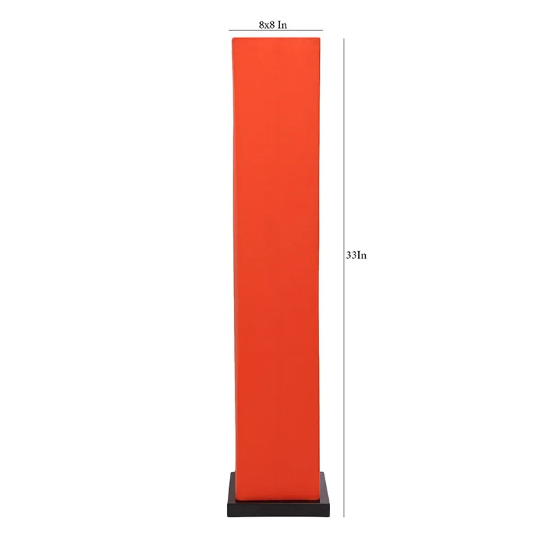Ruya Wooden Tower Floor Lamp - Orange media 5