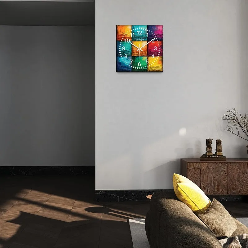 Lunexa Analog Wall Clock - Multicolor media 4