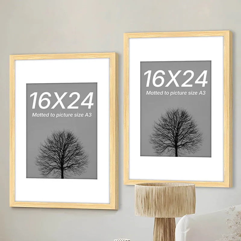 Driftwood Charm Rectangle Photo Frame (Beige) - Set Of Two media 1