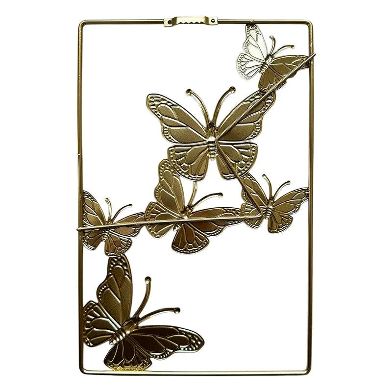 Sculpted Mariposa Metal Wall Accent - Set Of Two media 5