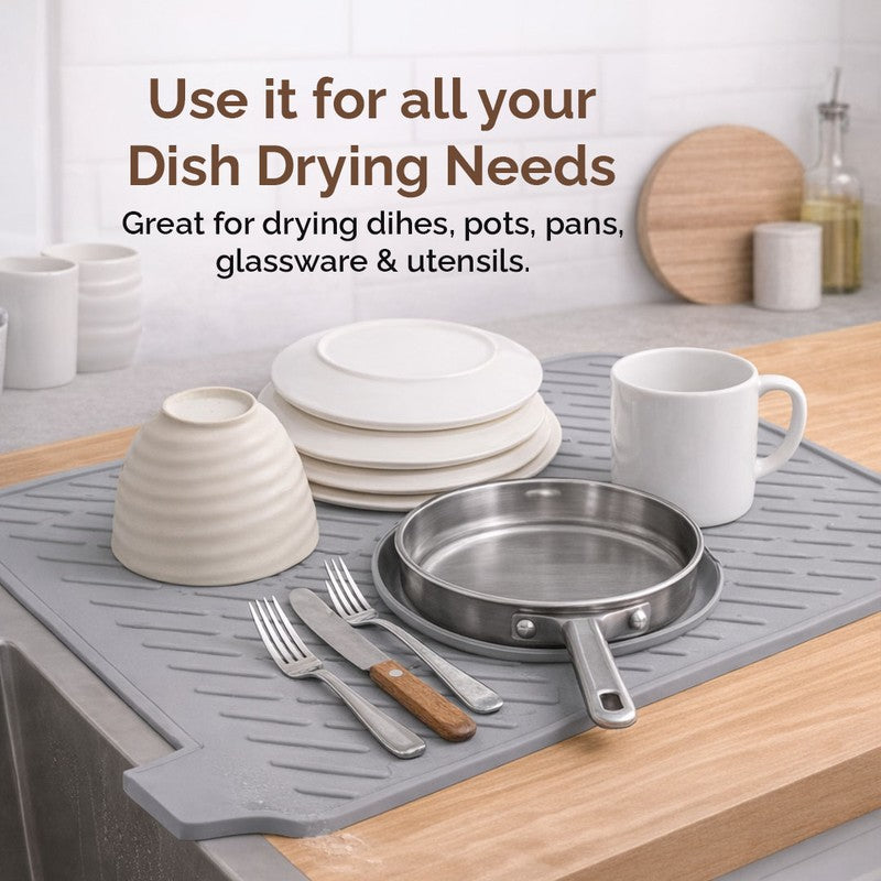 Rioware Comfort Grip Silicone Kitchen Mats - Grey media 4