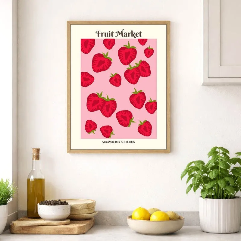 Berry Bliss Archival Canvas Wall Art - Brown media 4