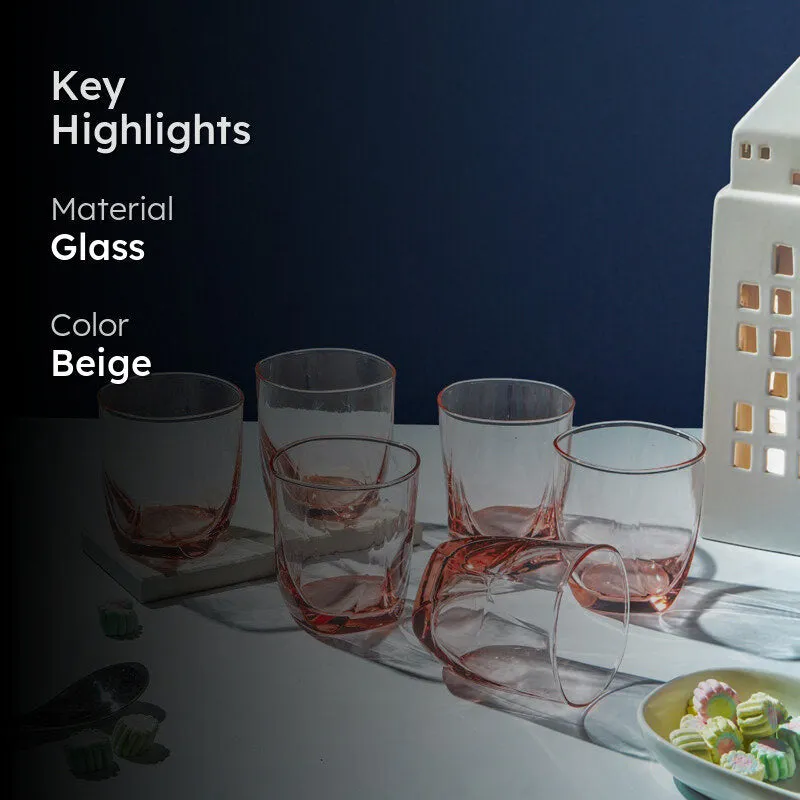 Luminarc Eiffel Whiskey Glass (300 mL/Pink) - Set Of Six media 2