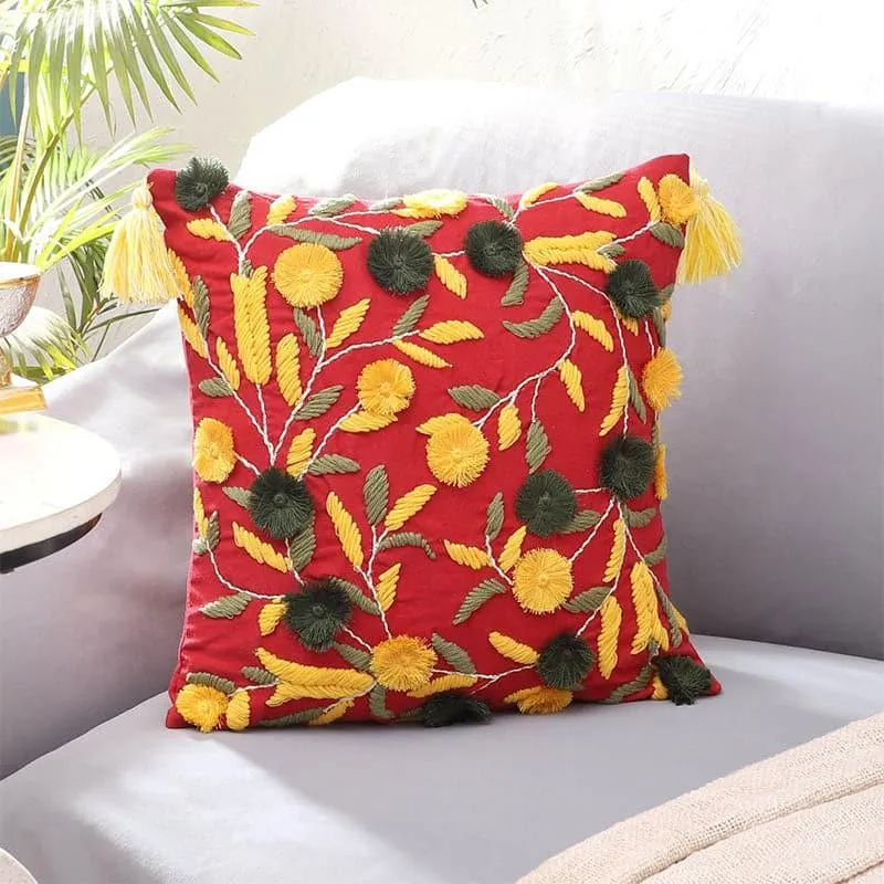 Floro Magica Cushion Cover - Red media 1