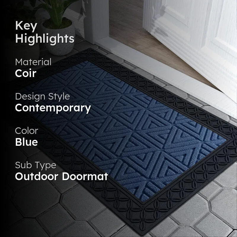 Coire Geo Coir Door Mats - Blue media 2