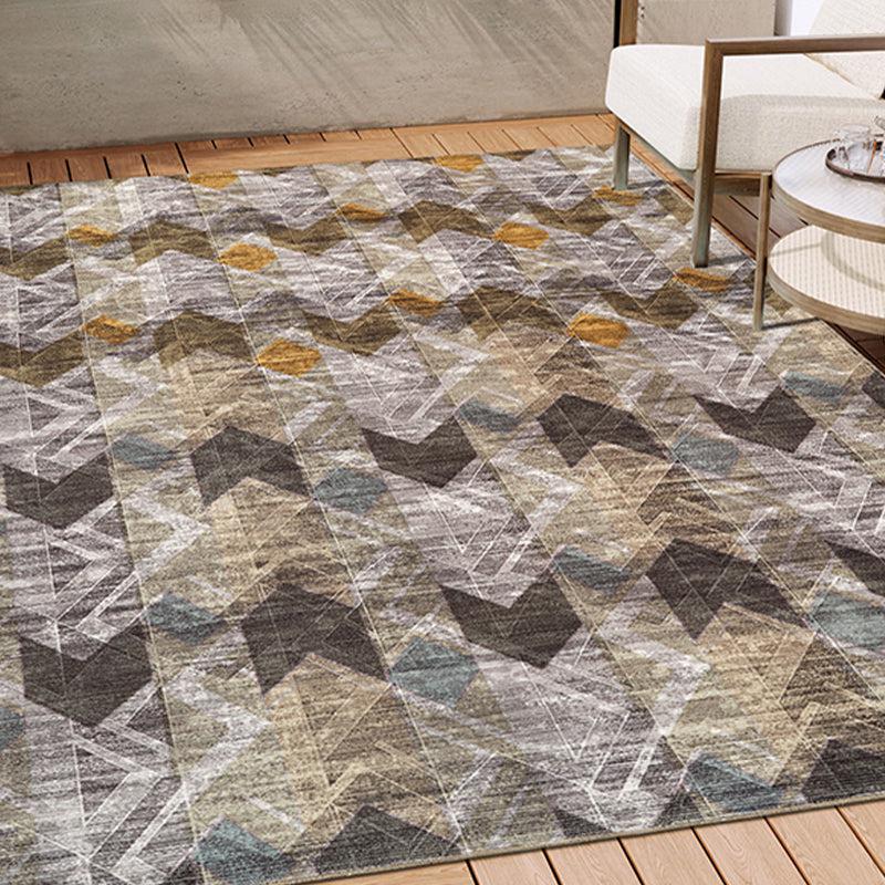 Stella Geometric Carpet - Brown media 3
