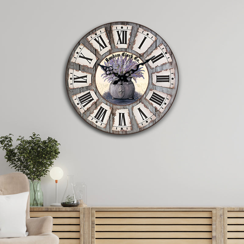 Marlowe Wood Analog Wall Clock